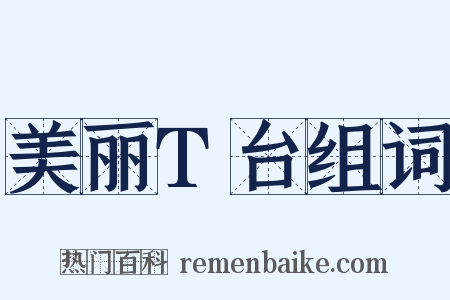 美丽T台组词是什么意思的图片